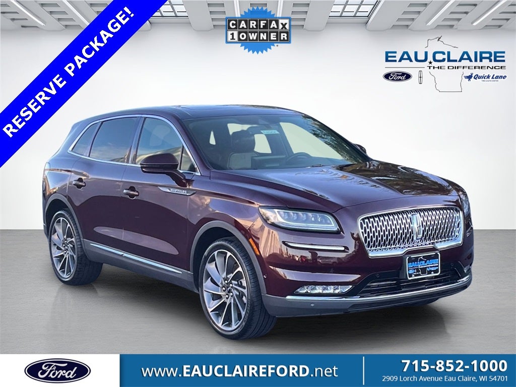 2021 Lincoln Nautilus Reserve W/202A PACKAGE